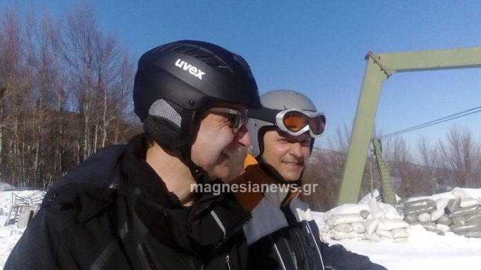Ο Κυριάκος πήγε για σκι στο Πήλιο (Photos)