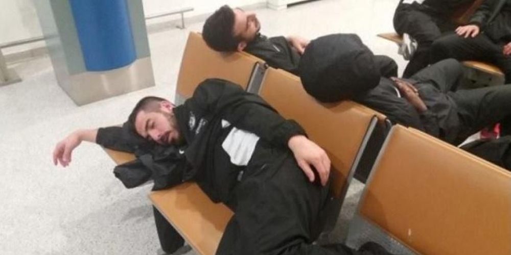Στο αεροδρόμιο κοιμήθηκαν οι παίκτες του ΟΦΗ