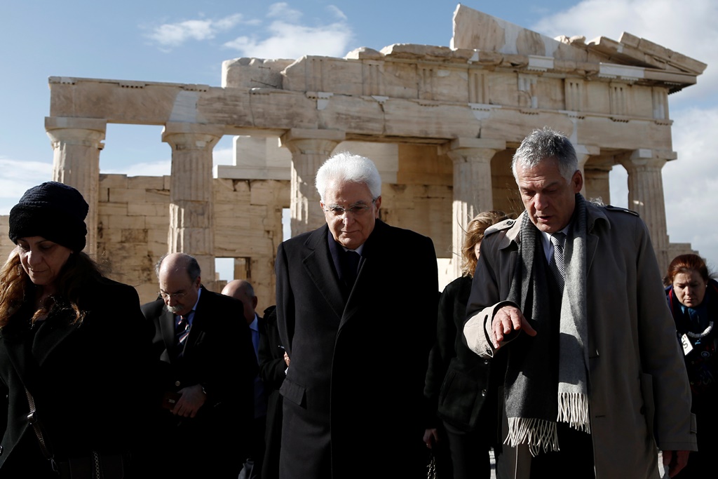 Την Ακρόπολη και το Μουσείο της επισκέφθηκε ο Ιταλός Πρόεδρος της Δημοκρατίας