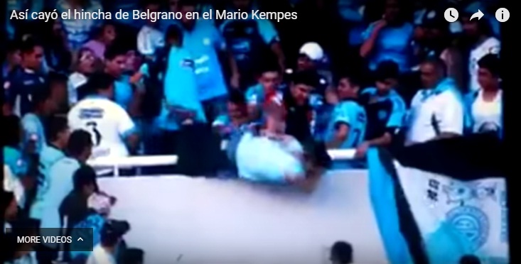 Φρίκη! Αργεντινή: Πέταξαν οπαδό από εξέδρα σε γήπεδο (Video)