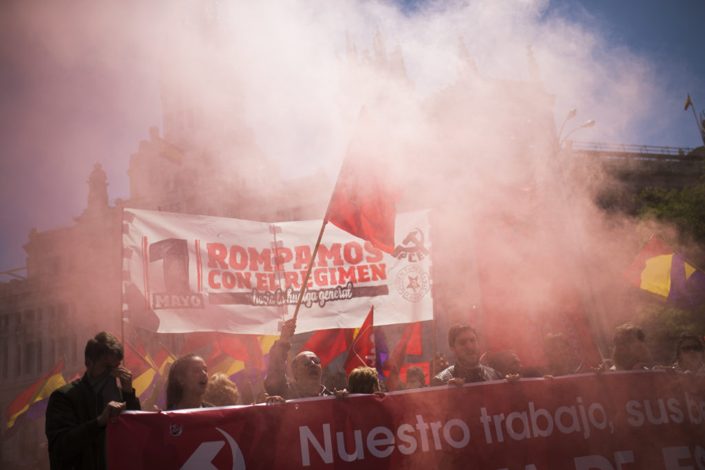 Μαδρίτη: Εργατικές διαδηλώσεις με αιχμή τη διαφθορά (Photos)