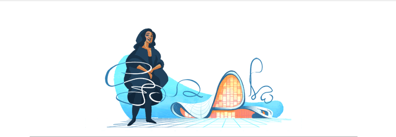 Ζάχα Χαντίντ: Η γυναίκα που έβαλε καμπύλες στα κτίρια στο σημερινό doodle της Google (Photos)