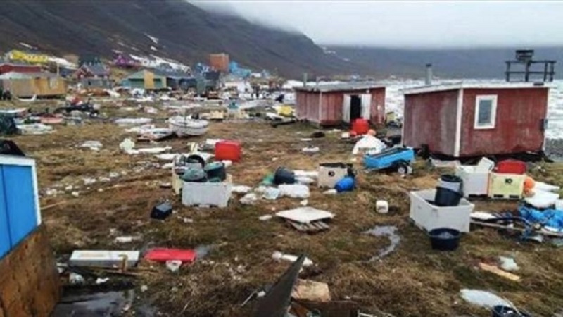 Η στιγμή που το τσουνάμι «χτυπά» τη Γροιλανδία (Video)