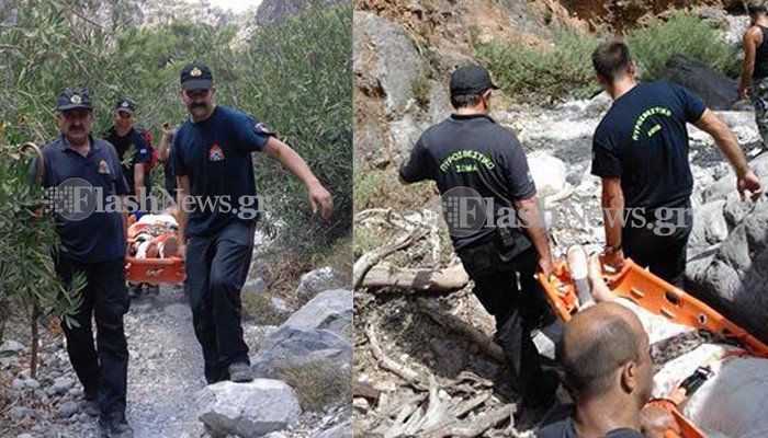 Χανιά: Κατάφεραν να διασώσουν 45χρονη πεζοπόρο που τραυματίστηκε σε φαράγγι