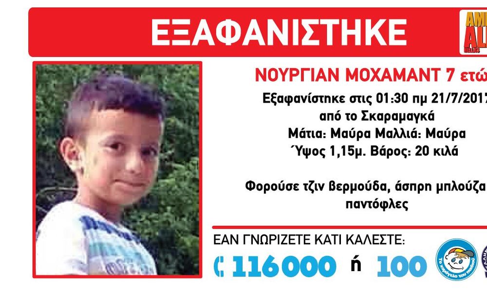 Τραγωδία στον Σκαραμαγκά – Νεκρό βρέθηκε το αγοράκι που είχε εξαφανιστεί