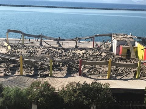Πάτρα: Δεν υπάρχει ρύπανση από τον αμίαντο μετά την κατάρρευση στέγης στο Λιμάνι
