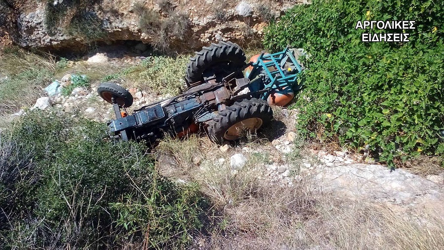 Νεκρός 79χρονος στην Αργολίδα: Τον καταπλάκωσε το τρακτέρ του (Photos-Video)