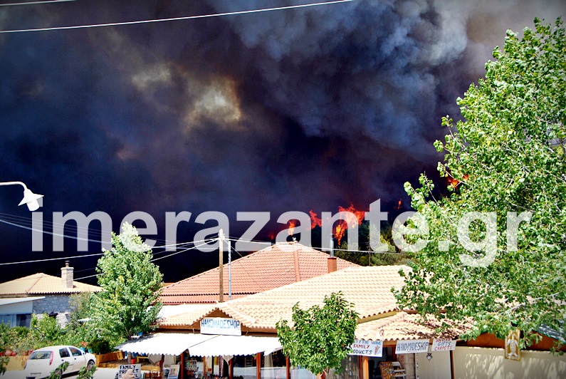 Μόνο επίγεια η πυρόσβεση στη Ζάκυνθο