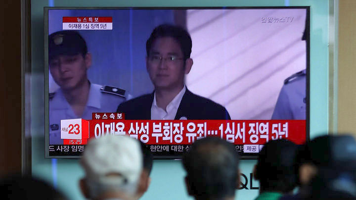 Έφεση από τον αντιπρόεδρο της Samsung για την ποινή των 5 ετών που του επεβλήθη
