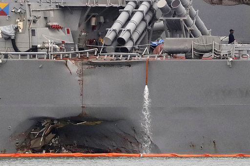 ΗΠΑ: 10 νεκροί ναύτες εντοπίστηκαν στο αντιτορπιλικό John S. McCain