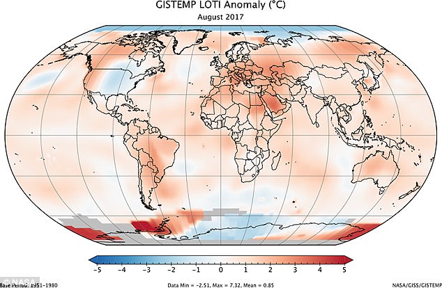 NASA: Ο 2ος πιο θερμός Αύγουστος εδώ και 137 χρόνια