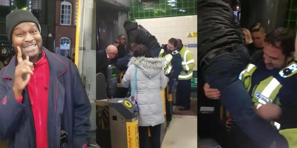 Μπάρες ασφαλείας έπιασαν τα γεννητικά όργανα τζαμπατζή στο μετρό (Video)