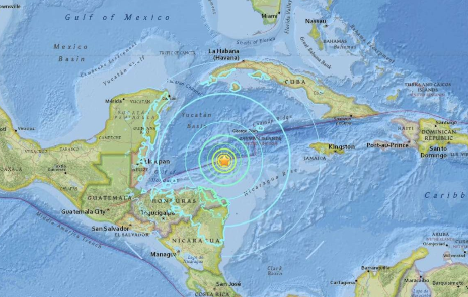 Ονδούρα: Πολύ ισχυρός σεισμός 7,6 ρίχτερ