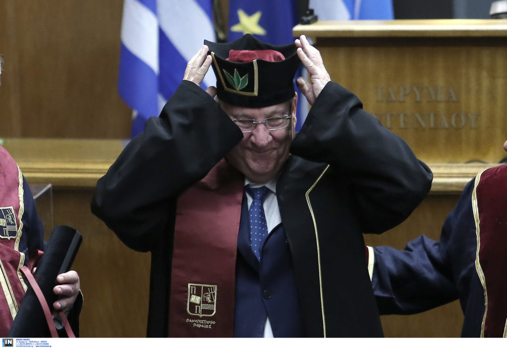 Θερμά λόγια για τη φιλία Ελλάδας-Ισραήλ από τον Ρούβεν Ρίβλιν