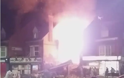 Έκρηξη και πυρκαγιά σημειώθηκε στην βρετανική πόλη του Λέστερ (Video)