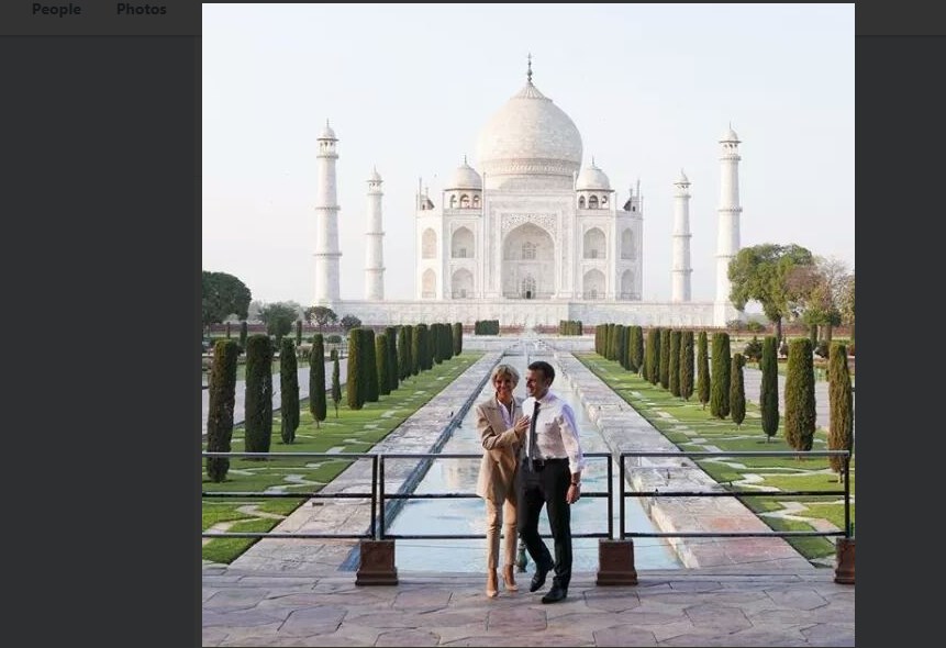 Ινδία: Ρομαντική απόδραση του Εμανουέλ και της Μπριζίτ Μακρόν στο Ταζ Μαχάλ
