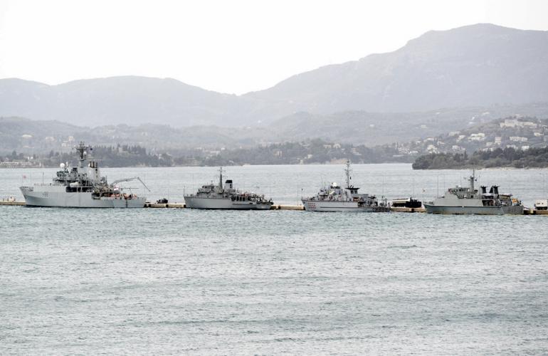 Τέσσερα ναρκοθηρικά του ΝΑΤΟ στην Κέρκυρα – Τι συνέβη με το τουρκικό TCG Akcay