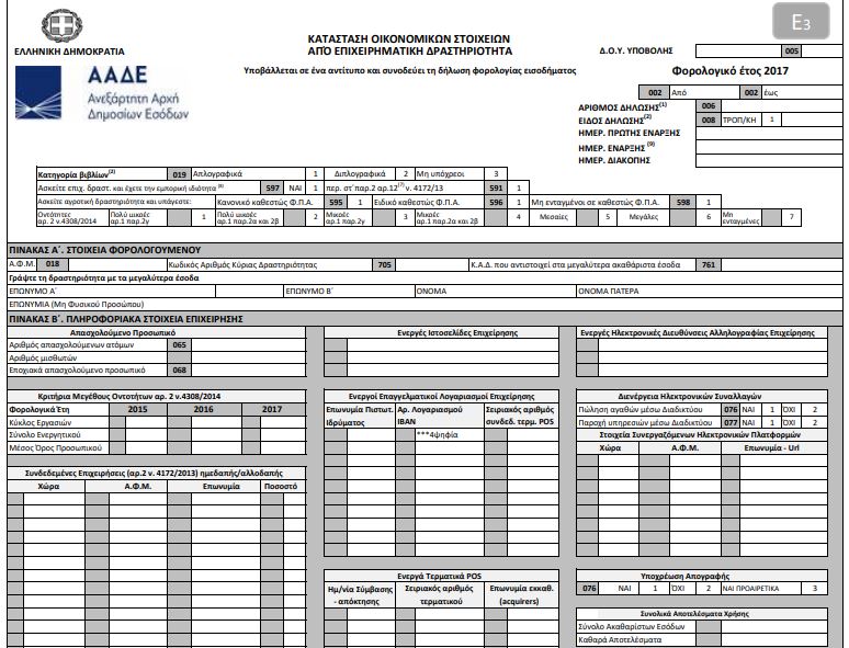 Αναλυτικές οδηγίες από την ΑΑΔΕ: Πώς να συμπληρώσετε το νέο έντυπο Ε3