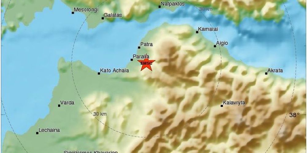 Πάτρα: Μικρός σεισμός, μεγάλη αναστάτωση – 3,9 Ρίχτερ νωρίς το πρωί