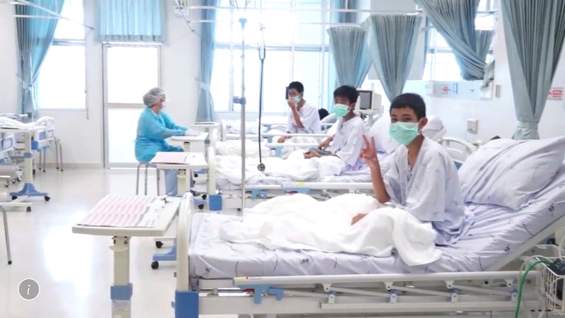 Ταϊλάνδη: Την επόμενη εβδομάδα θα βγουν από το νοσοκομείο τα παιδιά που διασώθηκαν στο πλημμυρισμένο σπήλαιο