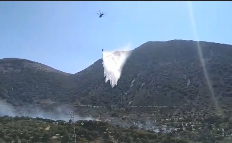 Λασίθι: Μεγάλη πυρκαγιά ανάμεσα στα χωριά Σεληνάρι και Βραχάσι (video)
