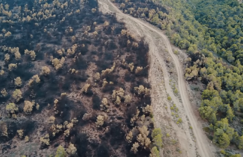 Η καταστροφή στα Γεράνεια Όρη από drone (Video)