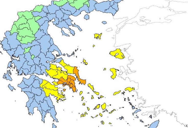 Αυξημένος κίνδυνος για πυρκαγιές σε Αττική και Εύβοια