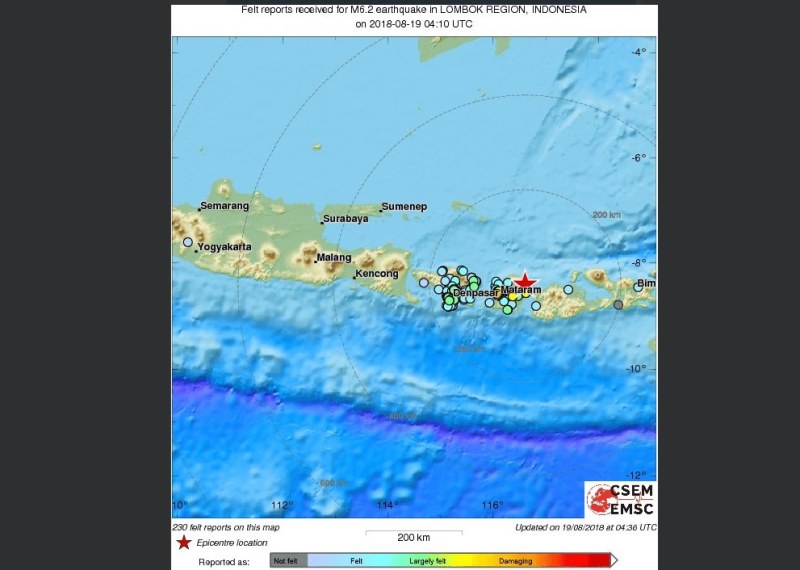 Ανησυχία από το σεισμό 6,3 Ρίχτερ στο Λομπόκ της Ινδονησίας