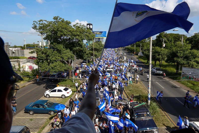 Νικαράγουα: Χιλιάδες διαδηλωτές απαίτησαν την αποχώρηση του Ντανιέλ Ορτέγα