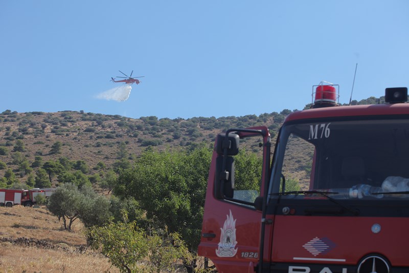 Υπό έλεγχο η πυρκαγιά στο Μητροπήσι Λαυρεωτικής