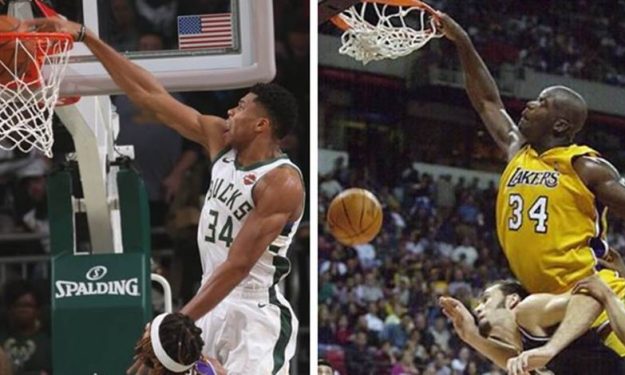 Giannis Vs Shaq: Η σύγκριση δυο «Supermen» (Πίνακες-Videos)