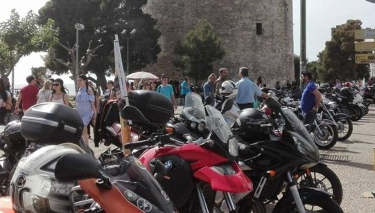 Διαμαρτυρία μοτοσικλετιστών στη Θεσσαλονίκη