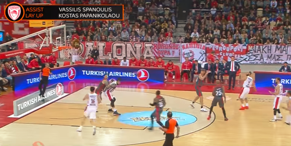 Euroleague: Στο Top 10 η ασίστ του Σπανούλη! (Video)