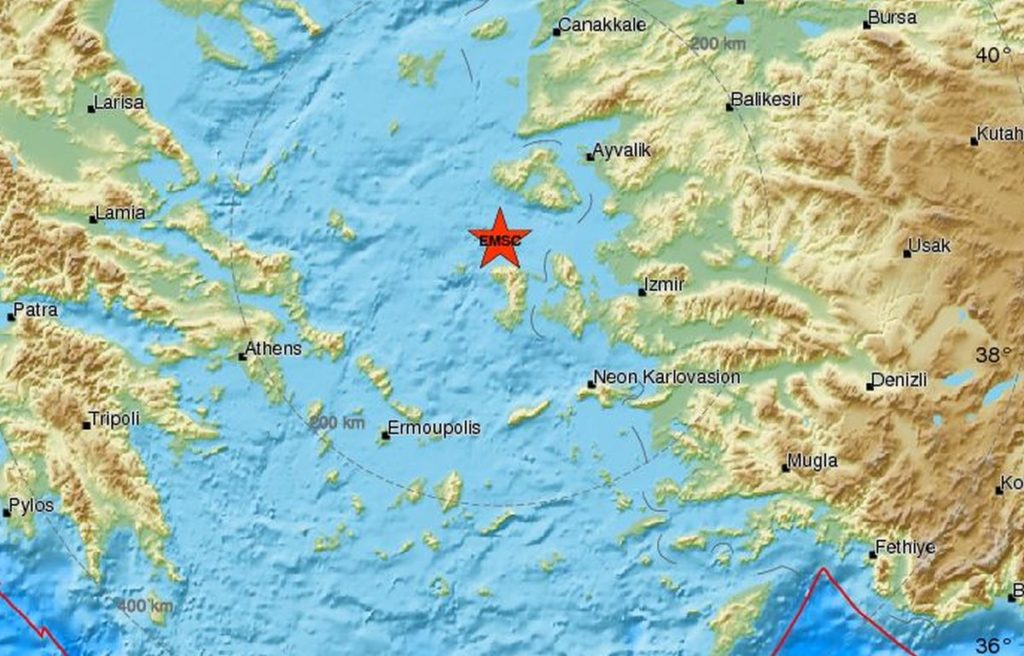Σεισμός ταρακούνησε Λέσβο και Χίο