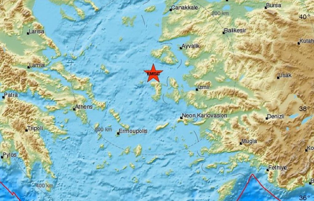 Σεισμός ταρακούνησε Λέσβο και Χίο