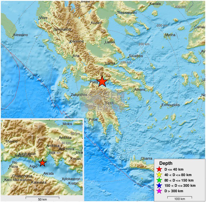 Ισχυρός σεισμός 5,3 R από τα ρήγματα του μεγάλου σεισμού του 1995 στο Αίγιο – Πρώτες εκτιμήσεις των σεισμολόγων