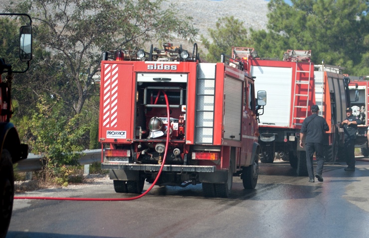 Κατερίνη: Φωτιά σε λεωφορείο του ΚΤΕΛ  Αθήνας – Θεσσαλονίκης