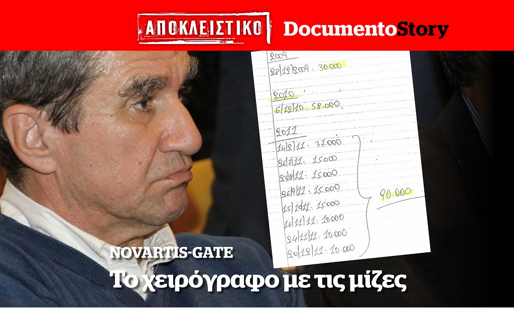 Αποκλειστικό – #Novartis_Gate: Ένα κατασχεμένο έγγραφο επιβεβαιώνει τον προστατευόμενο μάρτυρα για τις μίζες