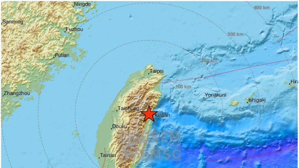 Ισχυρός σεισμός 6,1 Ρίχτερ στην Ταϊβάν