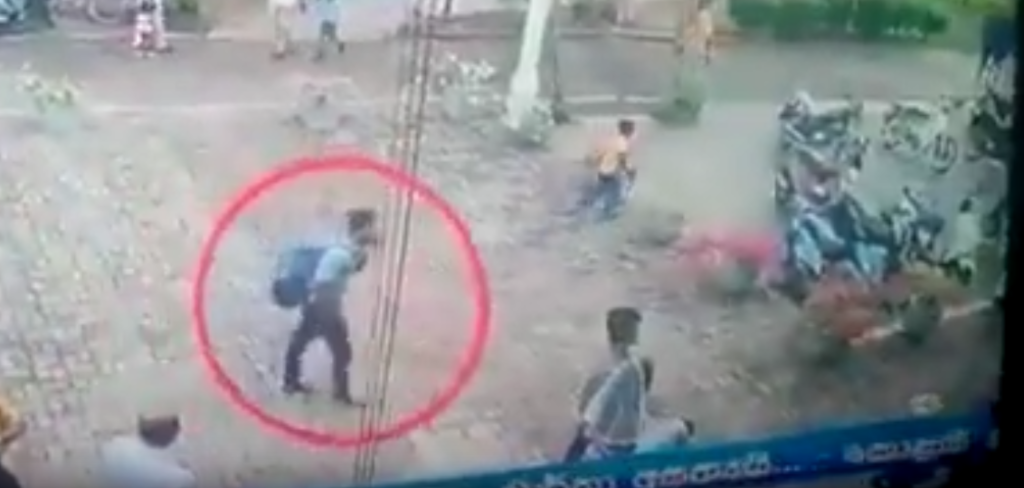 Σοκαριστικό βίντεο από την στιγμή που ο βομβιστής μπαίνει στην εκκλησία και πυροδοτεί τα εκρηκτικά (Video)