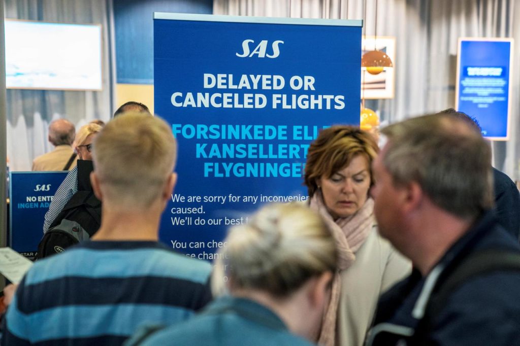 Δεύτερη μέρα απεργίας για τους πιλότους της σουηδικής αεροπορικής SAS