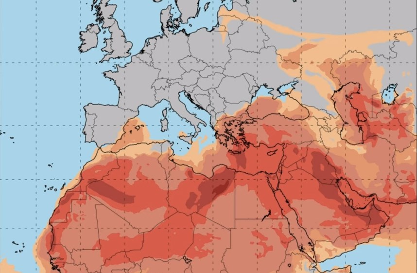 Ζέστη, σκόνη και τοπικές βροχές έως την Παρασκευή