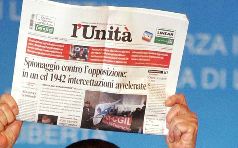 Ιταλία: Η Unita κυκλοφορεί εκτάκτως σήμερα σε έντυπη μορφή – αντιδρούν οι συντάκτες
