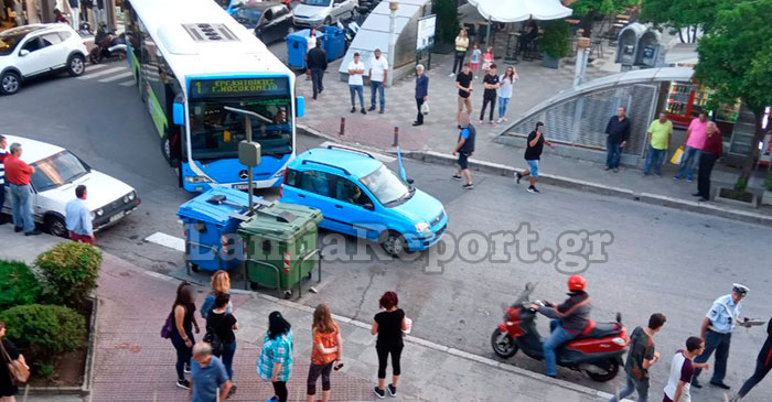 Λαμία: Πάρκαρε στη μέση του δρόμου και έγινε χαμός….