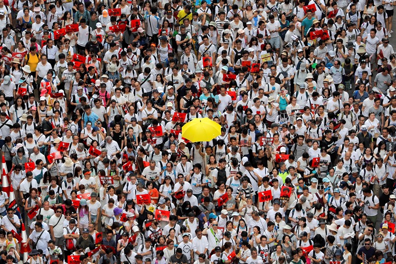 Ξεσηκωμός στο Χονγκ Κονγκ κατά του νομοσχεδίου για έκδοση υπόπτων στην Κίνα