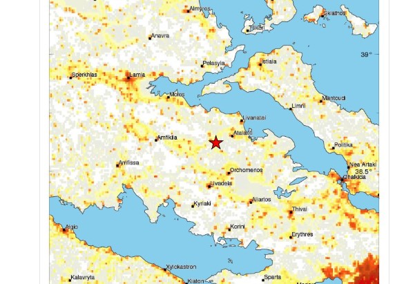 Σεισμός στην Αταλάντη – 4,1 Ρίχτερ τρόμαξαν τη νύχτα τους κατοίκους