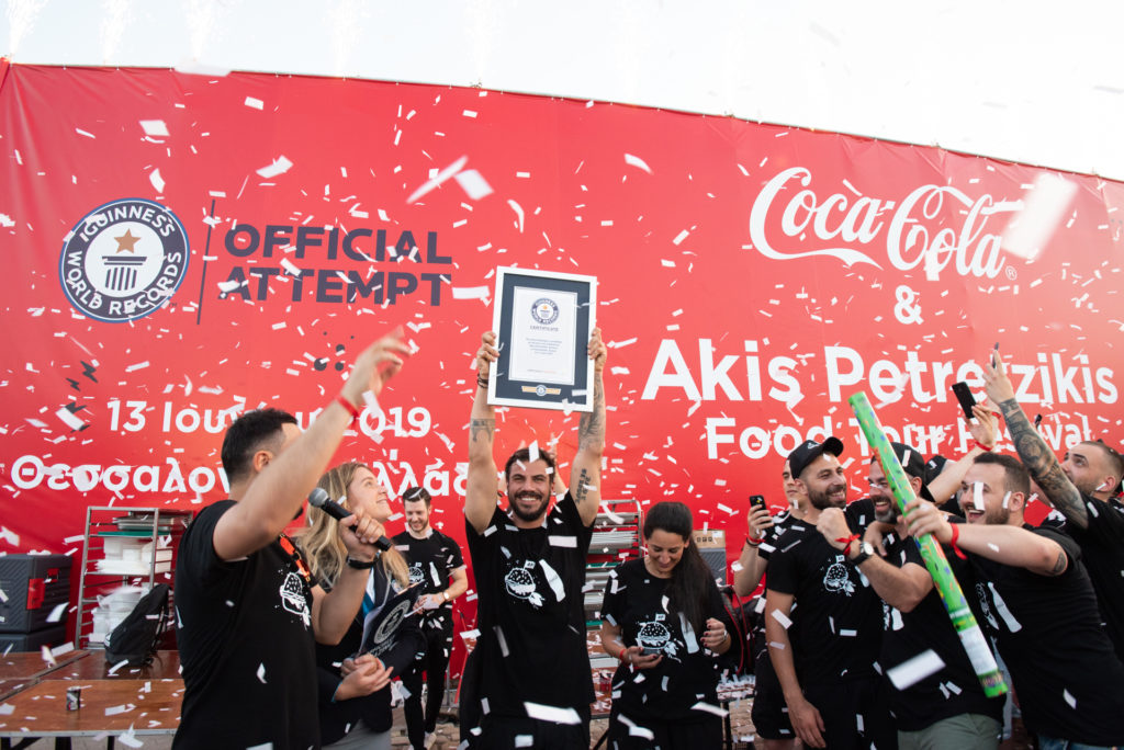 Coca-Cola & Akis Food Tour Festival Θεσσαλονίκη – GUINNESS WORLD RECORDS™
