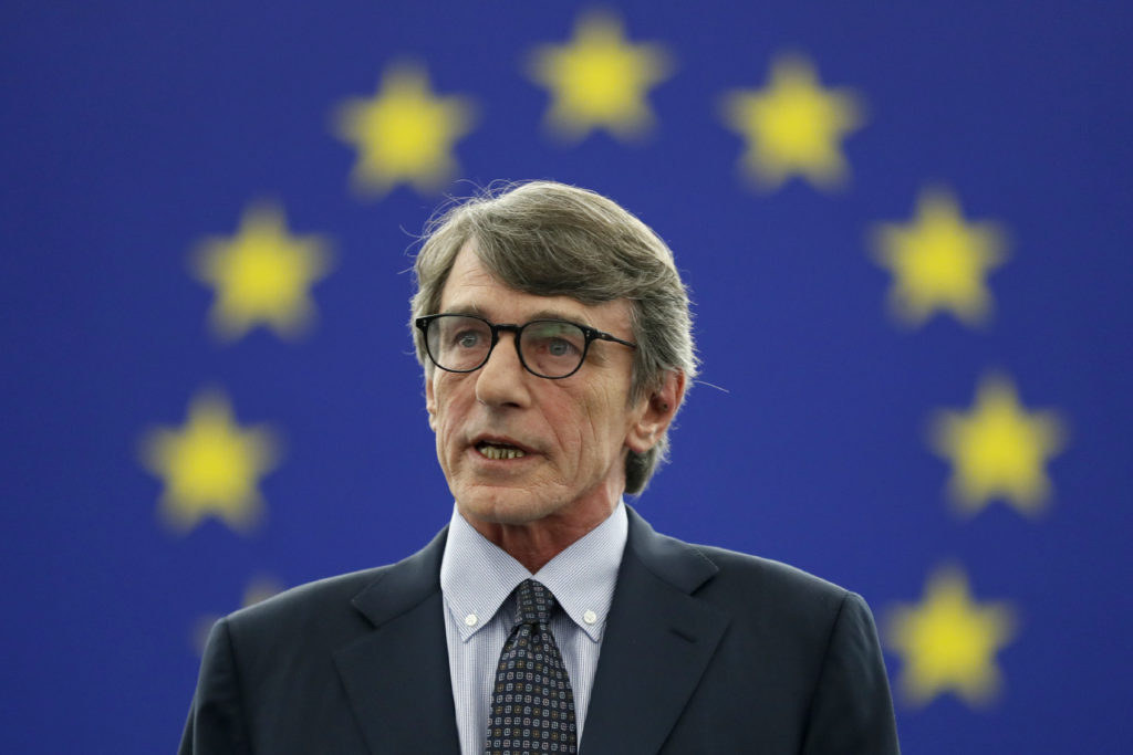 Σασόλι (νέος πρόεδρος Ευρωπαϊκού Κοινοβουλίου): «Επανεκκίνηση της διαδικασίας ενοποίησης της Ευρώπης»