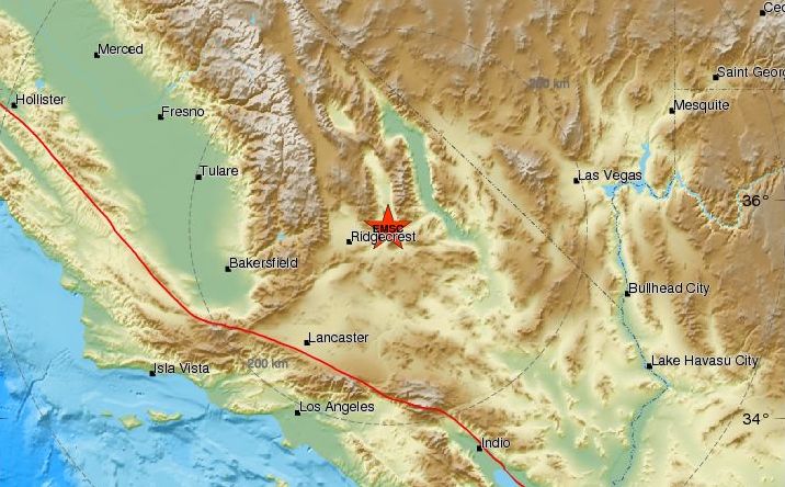 Ισχυρός σεισμός 6,4 Ρίχτερ στην Καλιφόρνια