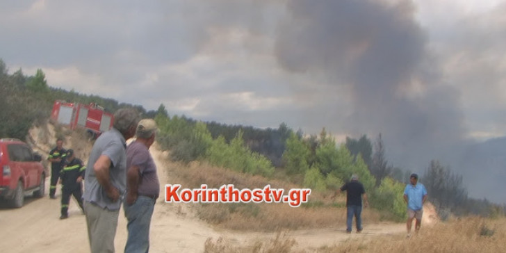 Συνελήφθη άνδρας στην Περαχώρα Λουτρακίου που έβαζε φωτιές